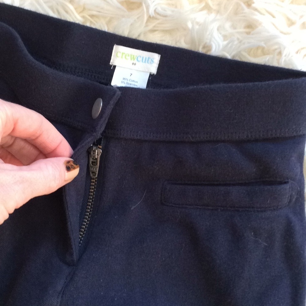 5/$45 J crew crew cuts navy pointe pants size 7